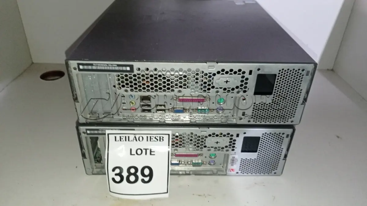 LOTE 389 - 02 CPUS LENOVO. (NO ESTADO) ATENÇÃO! FAZER A VISITAÇÃO ANTES DE ARREMATAR, NÃO SABEMOS SE FUNCIONA, LEILÃO NÃO TEM GARANTIA E NEM DEVOLUÇÃO, SUJEITO A POSSÍVEIS AVARIAS VISÍVEIS/OCULTAS E/OU AUSÊNCIA DE COMPONENTES.