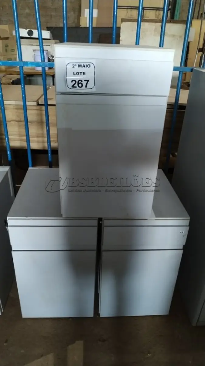 LOTE 267 - 03 ARMÁRIOS PARA CPU COM 01 PORTA E 01 GAVETA. (NO ESTADO) ATENÇÃO! FAZER A VISITAÇÃO ANTES DE ARREMATAR, NÃO SABEMOS SE FUNCIONA, LEILÃO NÃO TEM GARANTIA E NEM DEVOLUÇÃO, SUJEITO A POSSÍVEIS AVARIAS VISÍVEIS/OCULTAS E/OU AUSÊNCIA DE COMPONENTES.