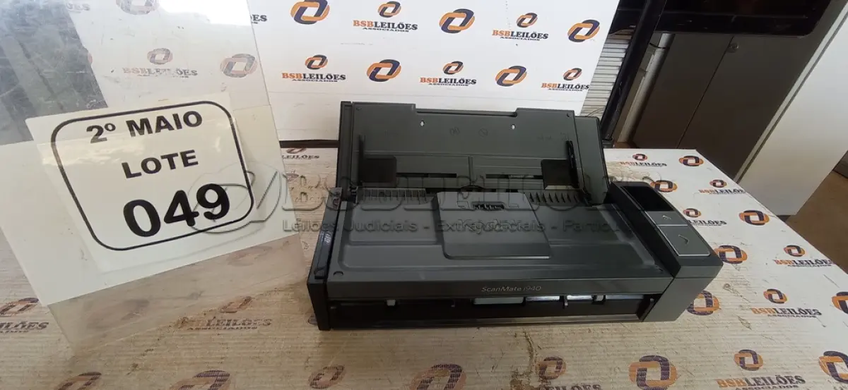 LOTE 049 - 01 SCANNER MODELO I940 MARCA KODAK. (NO ESTADO) ATENÇÃO! FAZER A VISITAÇÃO ANTES DE ARREMATAR, NÃO SABEMOS SE FUNCIONA, LEILÃO NÃO TEM GARANTIA E NEM DEVOLUÇÃO, SUJEITO A POSSÍVEIS AVARIAS VISÍVEIS/OCULTAS E/OU AUSÊNCIA DE COMPONENTES.