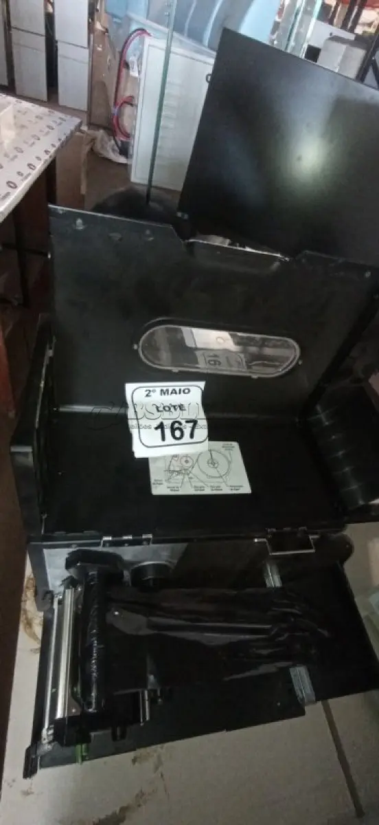 LOTE 167 - 01 IMPRESSORA DE ETIQUETAS MARCA ELGIN. (NO ESTADO) ATENÇÃO! FAZER A VISITAÇÃO ANTES DE ARREMATAR, NÃO SABEMOS SE FUNCIONA, LEILÃO NÃO TEM GARANTIA E NEM DEVOLUÇÃO, SUJEITO A POSSÍVEIS AVARIAS VISÍVEIS/OCULTAS E/OU AUSÊNCIA DE COMPONENTES.