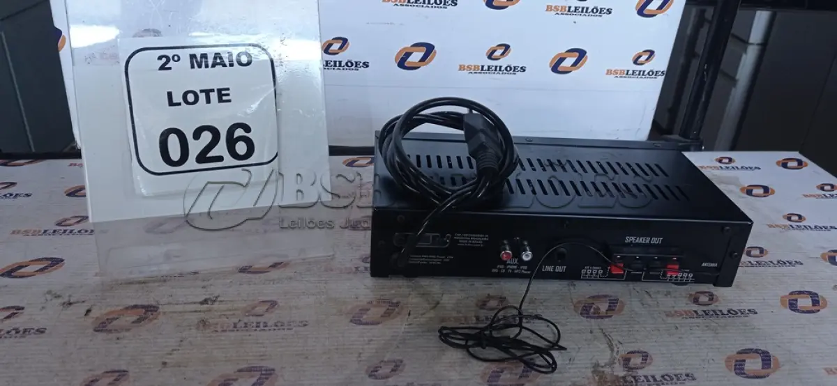 LOTE 026 - 01 RECEPTOR DE MICROFONE MODELO SLIM1000 MARCA FRAHM. (NO ESTADO) ATENÇÃO! FAZER A VISITAÇÃO ANTES DE ARREMATAR, NÃO SABEMOS SE FUNCIONA, LEILÃO NÃO TEM GARANTIA E NEM DEVOLUÇÃO, SUJEITO A POSSÍVEIS AVARIAS VISÍVEIS/OCULTAS E/OU AUSÊNCIA DE COMPONENTES.