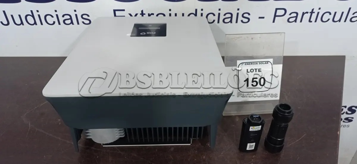 LOTE 150 - 01 INVERSOR SOLAR MODELO T12-G3 (WITH WIFI) T306D000. (NO ESTADO) ATENÇÃO! FAZER A VISITAÇÃO ANTES DE ARREMATAR, NÃO SABEMOS SE FUNCIONA, LEILÃO NÃO TEM GARANTIA E NEM DEVOLUÇÃO, SUJEITO A POSSÍVEIS AVARIAS VISÍVEIS/OCULTAS