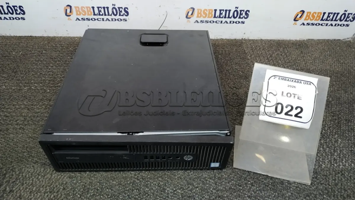 LOTE 022 - 01 CPU HP 800G2 SFF S/N:2UA7122PM5. (NO ESTADO EM QUE SE ENCONTRA. SUJEITO A AVARIAS OCULTAS/VISÍVEIS)