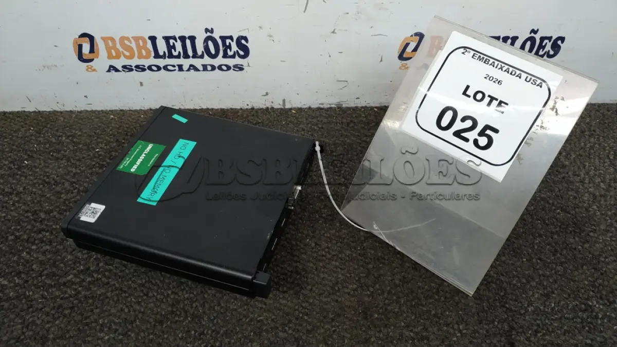 LOTE 025 - 01 WORKSTATION 16GB MARCA HP ELITE DESK. (NO ESTADO EM QUE SE ENCONTRA. SUJEITO A AVARIAS OCULTAS/VISÍVEIS) BD0075T