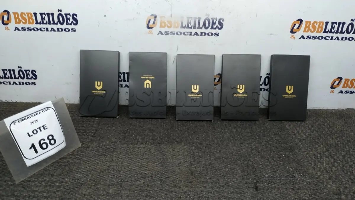 LOTE 168 - 05 BOX -PHONE CASER. (NO ESTADO EM QUE SE ENCONTRA. SUJEITO A AVARIAS OCULTAS/VISÍVEIS.)