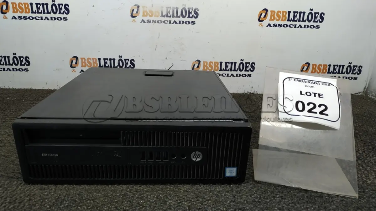 LOTE 022 - 01 CPU HP 800G2 SFF S/N:2UA7122PM5. (NO ESTADO EM QUE SE ENCONTRA. SUJEITO A AVARIAS OCULTAS/VISÍVEIS)