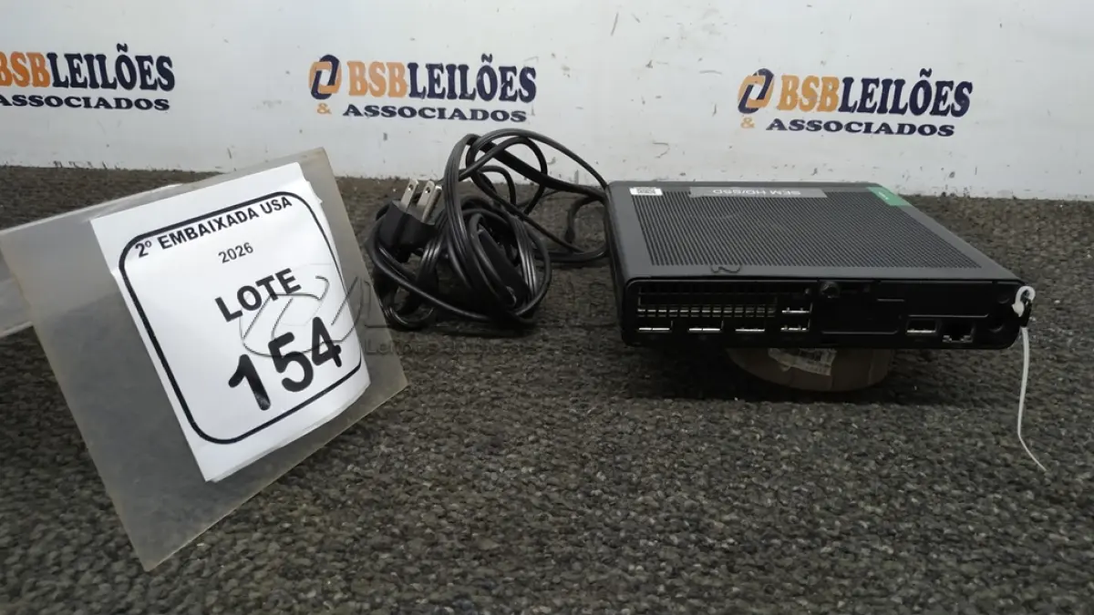 LOTE 154 - 01 CPU SEM MEMÓRIA E HD COM FONTE MARCA HP ELITE DESK. (NO ESTADO EM QUE SE ENCONTRA. SUJEITO A AVARIAS OCULTAS/VISÍVEIS) BL9352R