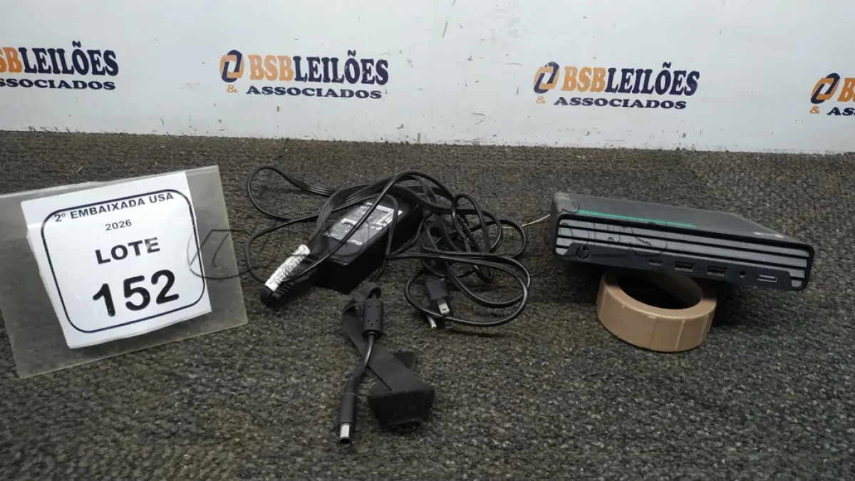 LOTE 152 - 01 CPU SEM MEMÓRIA E HD COM FONTE MARCA HP ELITE DESK. (NO ESTADO EM QUE SE ENCONTRA. SUJEITO A AVARIAS OCULTAS/VISÍVEIS) BL9350D