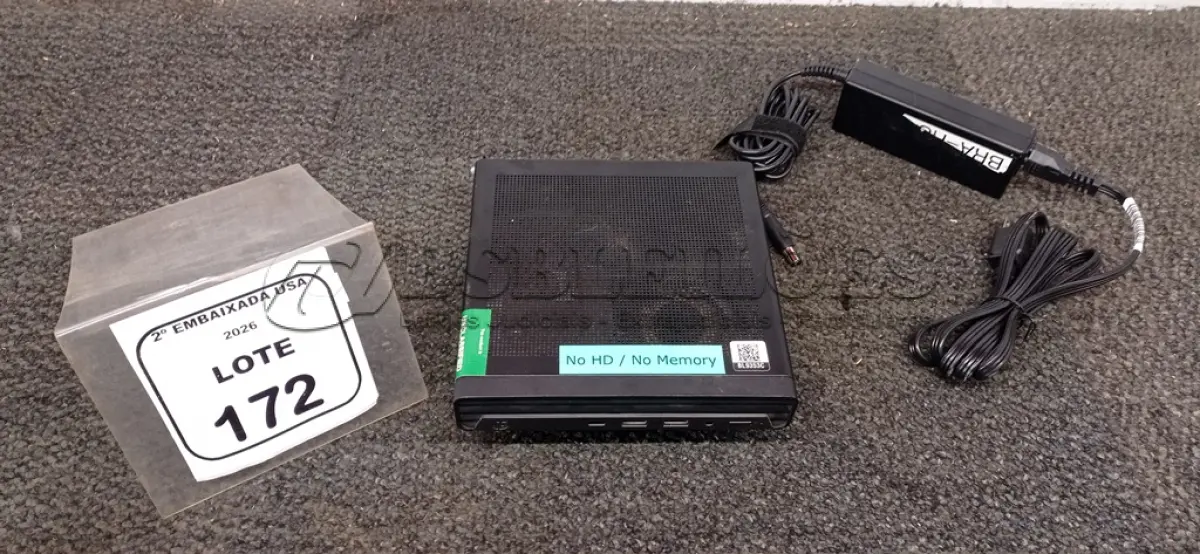 LOTE 172 - 01 CPU SEM MEMÓRIA E HD COM FONTE MARCA HP ELITE DESCK. (NO ESTADO EM QUE SE ENCONTRA. SUJEITO A AVARIAS OCULTAS/VISÍVEIS.) BL9353C
