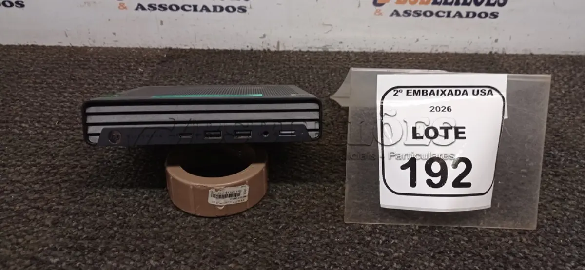 LOTE 192 - 01 CPU SEM MEMÓRIA E HD MARCA HP ELITE DESK. NO ESTADO EM QUE SE ENCONTRA. SUJEITO A AVARIAS OCULTAS/VISÍVEIS.) BL9325J