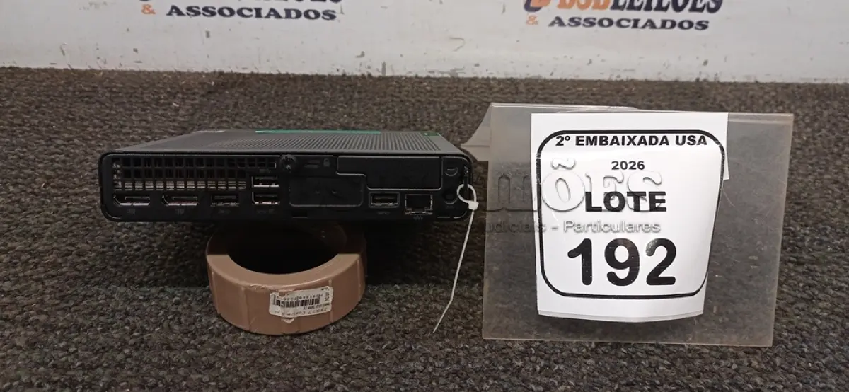 LOTE 192 - 01 CPU SEM MEMÓRIA E HD MARCA HP ELITE DESK. NO ESTADO EM QUE SE ENCONTRA. SUJEITO A AVARIAS OCULTAS/VISÍVEIS.) BL9325J