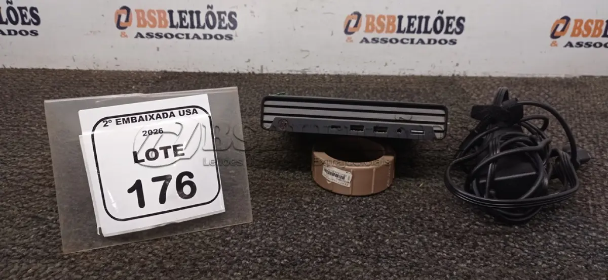 LOTE 176 - 01 CPU SEM MEMÓRIA E HD COM FONTE MARCA HP ELITE DESCK. (NO ESTADO EM QUE SE ENCONTRA. SUJEITO A AVARIAS OCULTAS/VISÍVEIS.) BL9353H