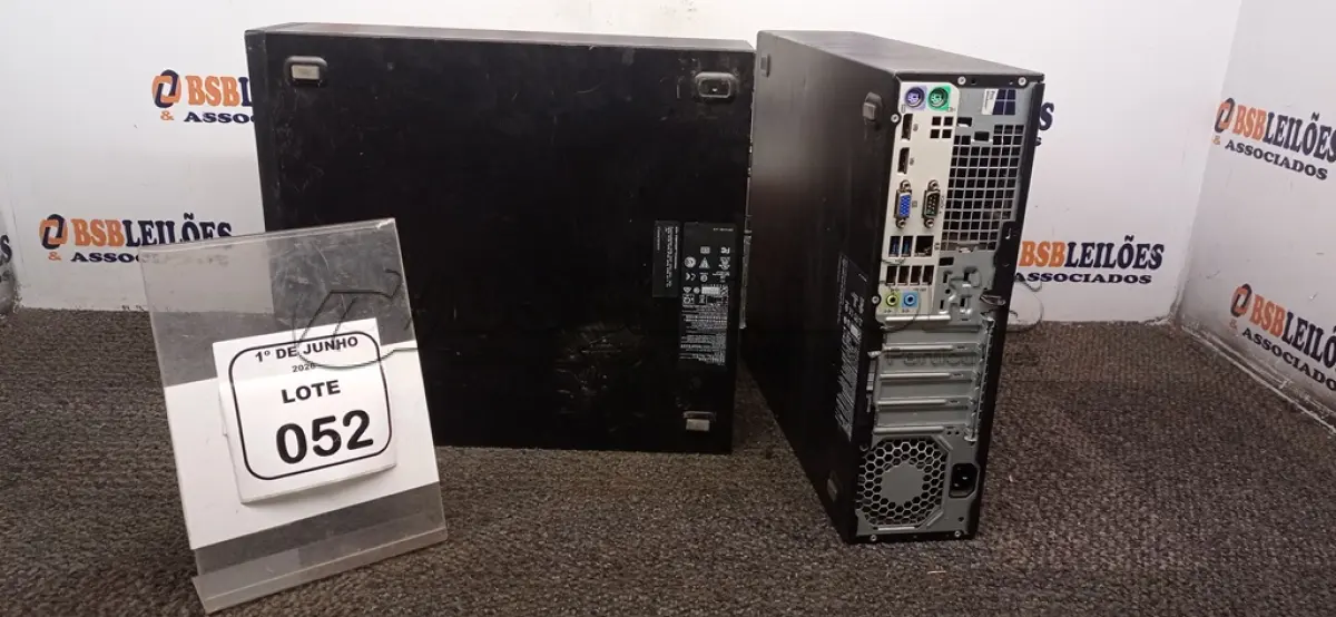 LOTE 052 - 02 CPU HP DDR3 USB 3.0 COM PROCESSADOR. (NO ESTADO) ATENÇÃO! FAZER A VISITAÇÃO ANTES DE ARREMATAR, NÃO SABEMOS SE FUNCIONA, LEILÃO NÃO TEM GARANTIA E NEM DEVOLUÇÃO, SUJEITO A POSSÍVEIS AVARIAS VISÍVEIS/OCULTAS E/OU AUSÊNCIA DE COMPONENTES.