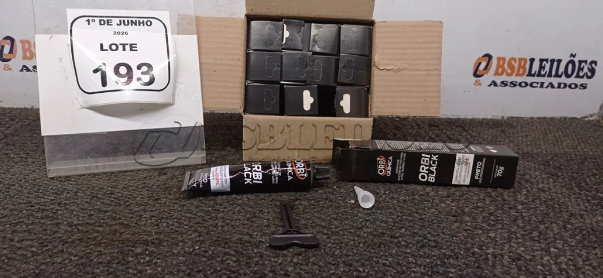 LOTE 193 - 12 BISNAGAS DE ADESIVO DE SILICONE NEUTRO DE 70G MARCA ORBI QUÍMICA. (NO ESTADO) ATENÇÃO! FAZER A VISITAÇÃO ANTES DE ARREMATAR, NÃO SABEMOS SE FUNCIONA, LEILÃO NÃO TEM GARANTIA E NEM DEVOLUÇÃO, SUJEITO A POSSÍVEIS AVARIAS VISÍVEIS/OCULTAS E/OU AUSÊNCIA DE COMPONENTES.