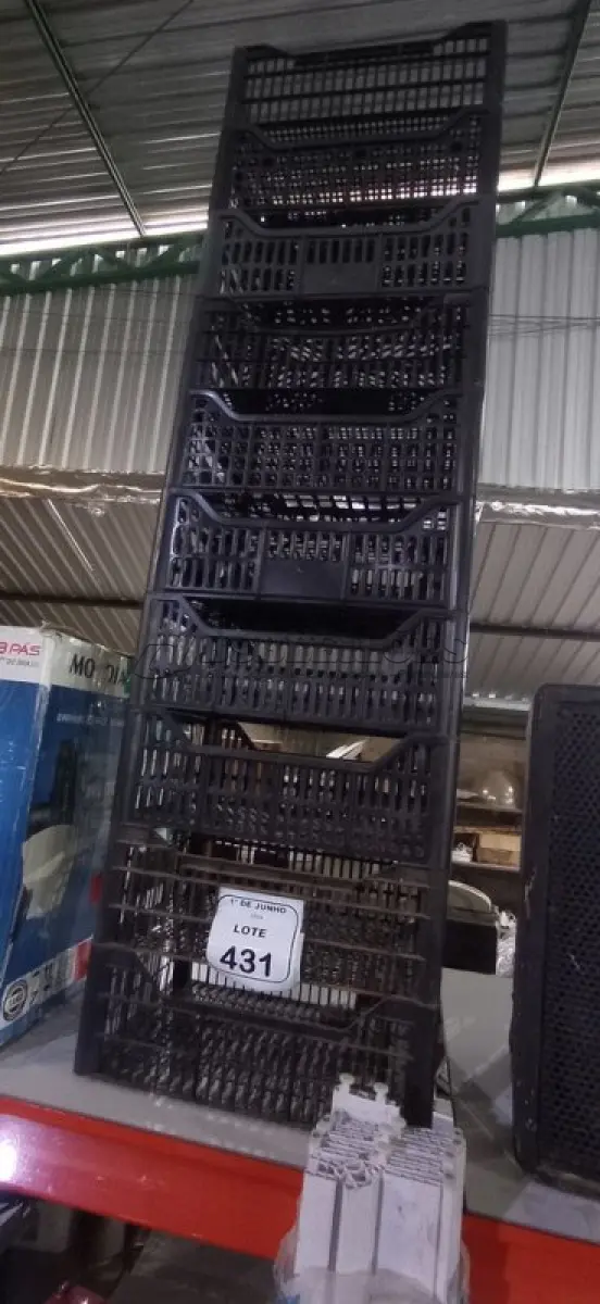 LOTE 431 - 10 CESTAS ORGANIZADORAS. (NO ESTADO) ATENÇÃO! FAZER A VISITAÇÃO ANTES DE ARREMATAR, NÃO SABEMOS SE FUNCIONA, LEILÃO NÃO TEM GARANTIA E NEM DEVOLUÇÃO, SUJEITO A POSSÍVEIS AVARIAS VISÍVEIS/OCULTAS E/OU AUSÊNCIA DE COMPONENTES.