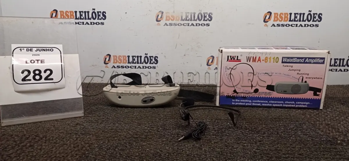 LOTE 282 - 30 MICROFONES PARA SEMINARISTA MODELO WMA-6110 MARCA JWL. (NO ESTADO) ATENÇÃO! FAZER A VISITAÇÃO ANTES DE ARREMATAR, NÃO SABEMOS SE FUNCIONA, LEILÃO NÃO TEM GARANTIA E NEM DEVOLUÇÃO, SUJEITO A POSSÍVEIS AVARIAS VISÍVEIS/OCULTAS E/OU AUSÊNCIA DE COMPONENTES.