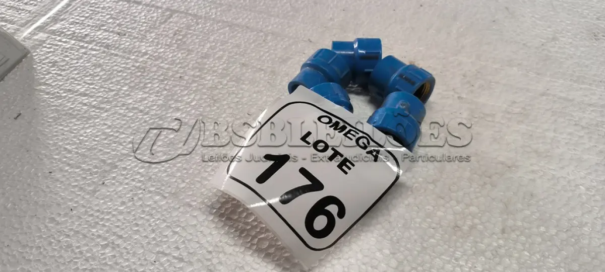LOTE 176 - 06 ADAPTADORES (LR) AZUL - Ø 24 X 3/4. (NO ESTADO EM QUE SE ENCONTRA. SUJEITO A AVARIAS OCULTAS/VISÍVEIS.)