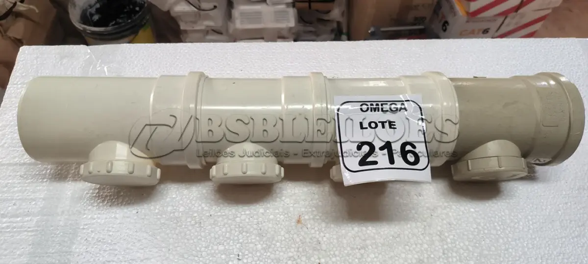 LOTE 216 - 05 TÊS DE INSPEÇÃO - Ø 100 X 75MM - P/ ESGOTO. (NO ESTADO EM QUE SE ENCONTRA. SUJEITO A AVARIAS OCULTAS/VISÍVEIS.)
