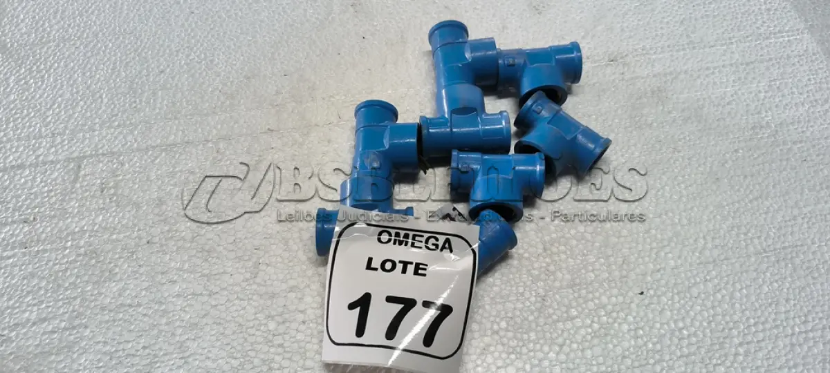 LOTE 177 - 08 TÊS (LR) AZUL - Ø 24 X 3/4. (NO ESTADO EM QUE SE ENCONTRA. SUJEITO A AVARIAS OCULTAS/VISÍVEIS.)