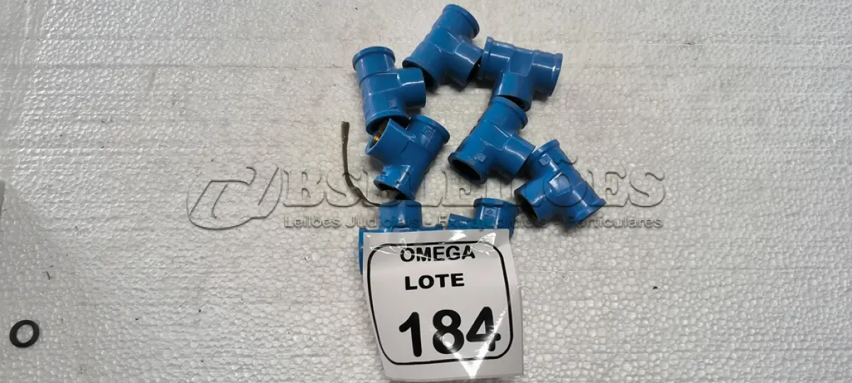 LOTE 184 - 08 TÊS (LR) AZUL - Ø 24 X 1/2. (NO ESTADO EM QUE SE ENCONTRA. SUJEITO A AVARIAS OCULTAS/VISÍVEIS.)