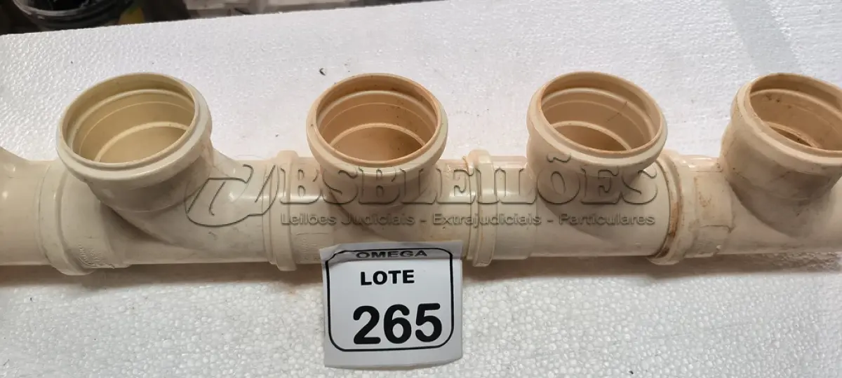 LOTE 265 - 05 TÊS PVC SOLD. - Ø 75 X 75MM. (NO ESTADO EM QUE SE ENCONTRA. SUJEITO A AVARIAS OCULTAS/VISÍVEIS.)