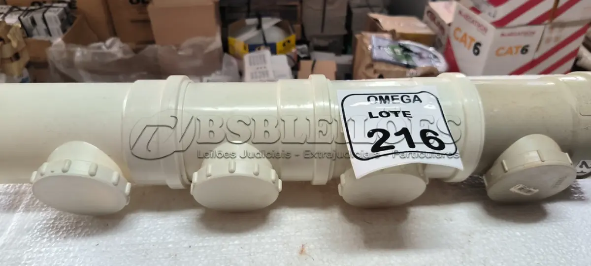 LOTE 216 - 05 TÊS DE INSPEÇÃO - Ø 100 X 75MM - P/ ESGOTO. (NO ESTADO EM QUE SE ENCONTRA. SUJEITO A AVARIAS OCULTAS/VISÍVEIS.)