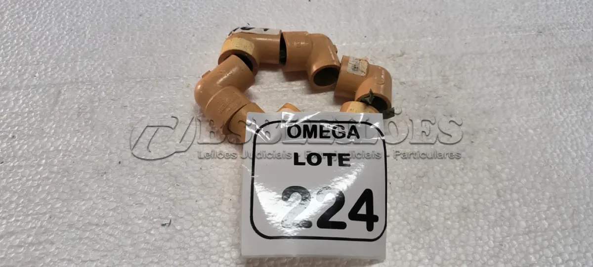 LOTE 224 - 06 JOELHOS DE TRANSIÇÃO - CPVC - Ø 22 X 1/2. (NO ESTADO EM QUE SE ENCONTRA. SUJEITO A AVARIAS OCULTAS/VISÍVEIS.)