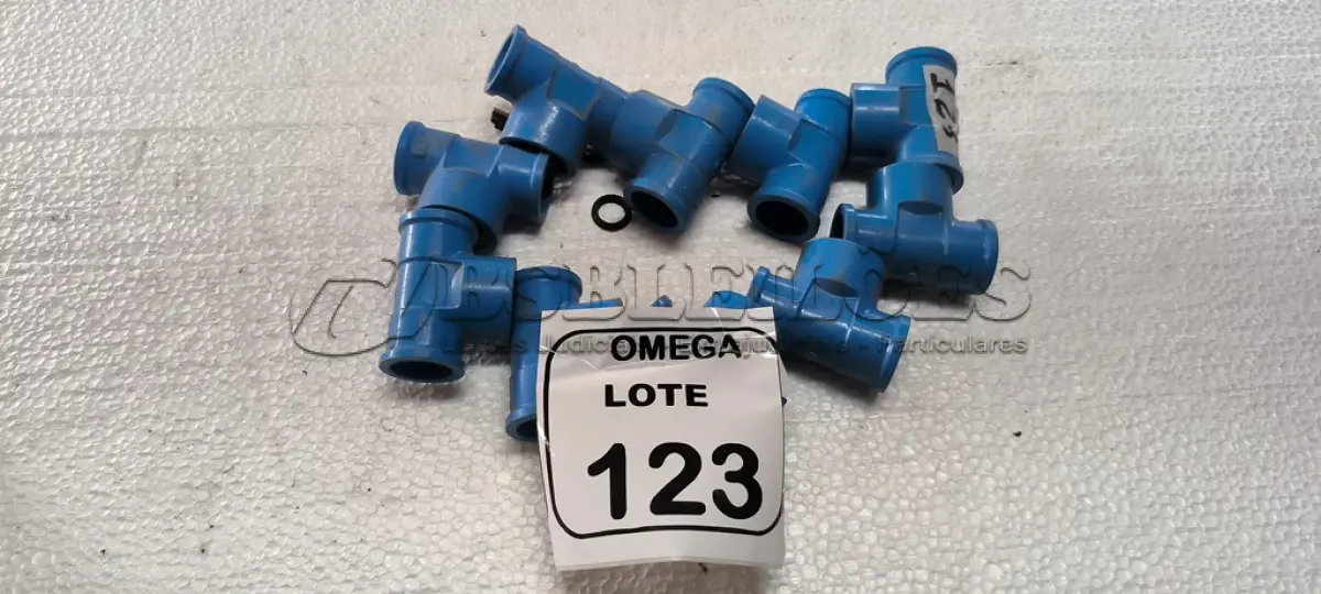 LOTE 123 - 10 TÊS (LR) - Ø 25 X 3/4 - AZUL. (NO ESTADO EM QUE SE ENCONTRA. SUJEITO A AVARIAS OCULTAS/VISÍVEIS.)