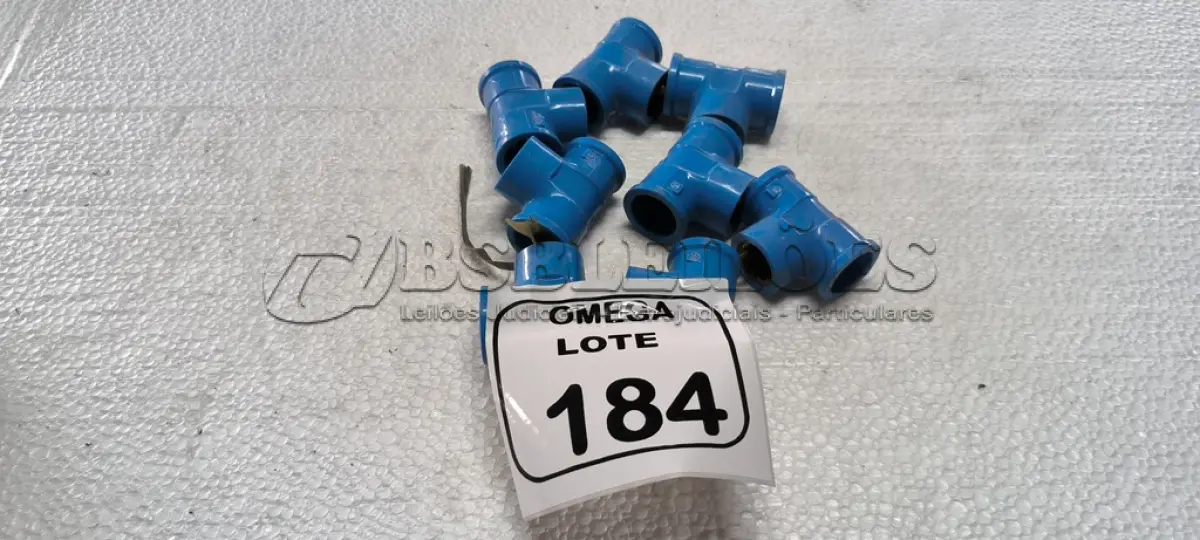 LOTE 184 - 08 TÊS (LR) AZUL - Ø 24 X 1/2. (NO ESTADO EM QUE SE ENCONTRA. SUJEITO A AVARIAS OCULTAS/VISÍVEIS.)