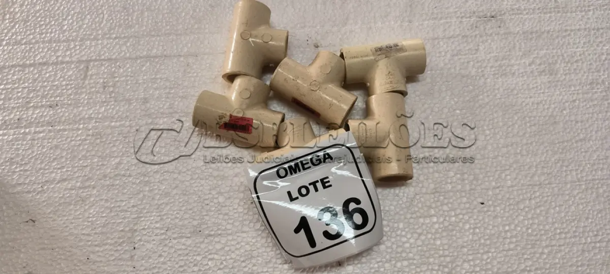 LOTE 136 - 06 TÊS SOLD. CPVC - Ø 35MM. (NO ESTADO EM QUE SE ENCONTRA. SUJEITO A AVARIAS OCULTAS/VISÍVEIS.)