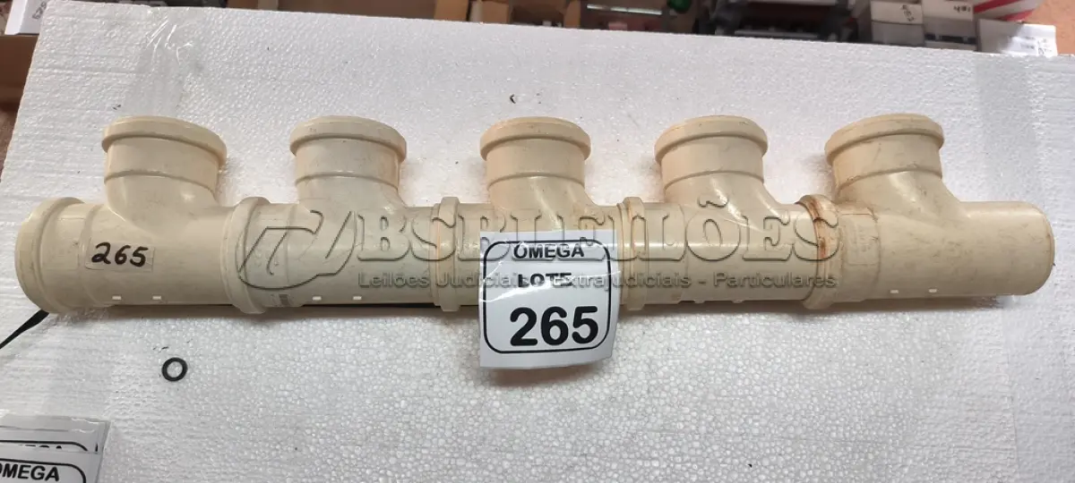 LOTE 265 - 05 TÊS PVC SOLD. - Ø 75 X 75MM. (NO ESTADO EM QUE SE ENCONTRA. SUJEITO A AVARIAS OCULTAS/VISÍVEIS.)