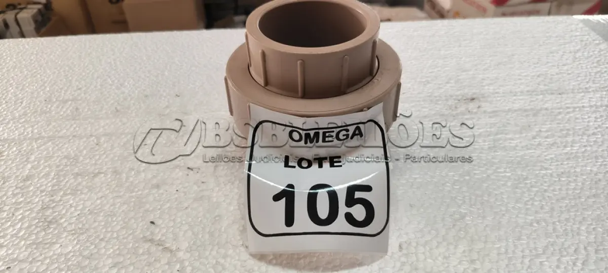 LOTE 105 - 01 ADAPTADOR FLANGE Ø 75MM - PVC MARROM. (NO ESTADO EM QUE SE ENCONTRA. SUJEITO A AVARIAS OCULTAS/VISÍVEIS.)