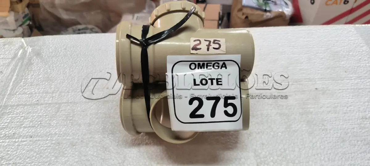 LOTE 275 - 01 TÊ DE INSPEÇÃO - Ø 75 X 75MM - P/ ESGOTO. (NO ESTADO EM QUE SE ENCONTRA. SUJEITO A AVARIAS OCULTAS/VISÍVEIS.)