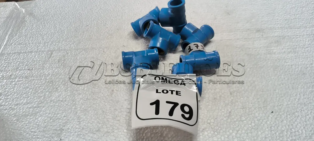 LOTE 179 - 08 TÊS (LR) AZUL - Ø 24 X 3/4. (NO ESTADO EM QUE SE ENCONTRA. SUJEITO A AVARIAS OCULTAS/VISÍVEIS.)