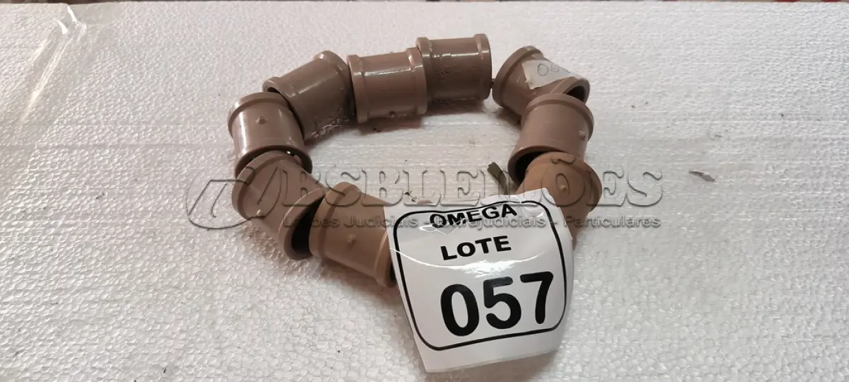 LOTE 057 - 10 LUVAS SOLDÁVEL Ø 40MM PVC MARROM. (NO ESTADO EM QUE SE ENCONTRA. SUJEITO A AVARIAS OCULTAS/VISÍVEIS.)