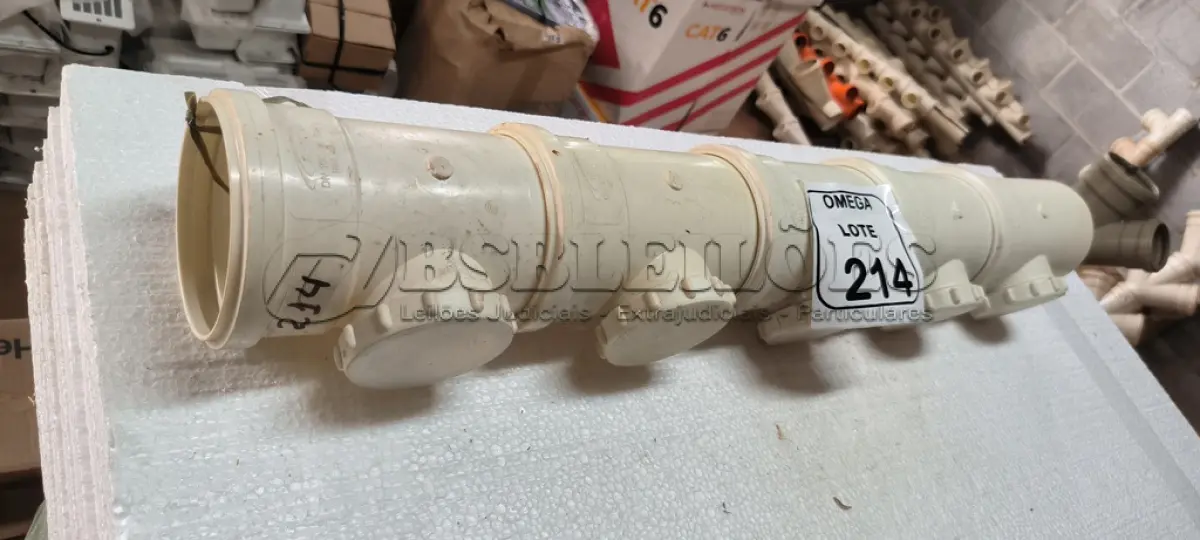 LOTE 214 - 05 TÊS DE INSPEÇÃO - Ø 100 X 75MM - P/ ESGOTO. (NO ESTADO EM QUE SE ENCONTRA. SUJEITO A AVARIAS OCULTAS/VISÍVEIS.)