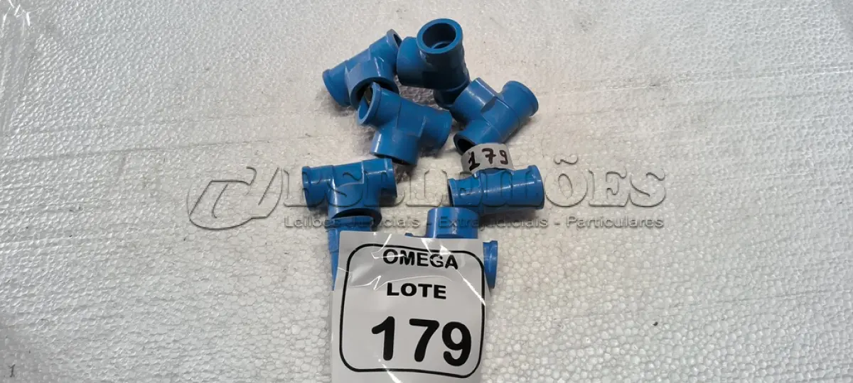 LOTE 179 - 08 TÊS (LR) AZUL - Ø 24 X 3/4. (NO ESTADO EM QUE SE ENCONTRA. SUJEITO A AVARIAS OCULTAS/VISÍVEIS.)