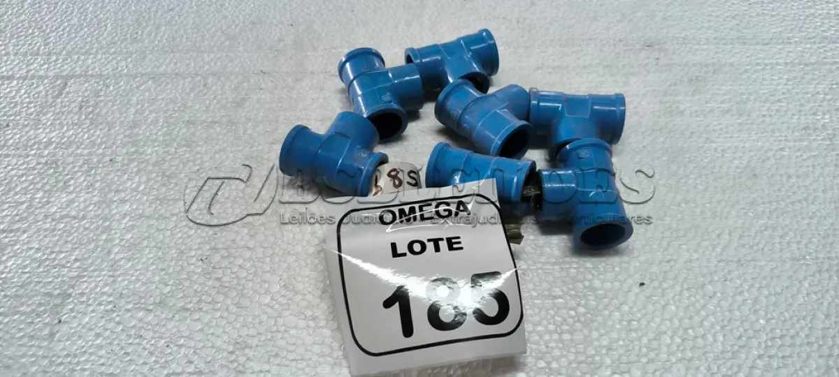 LOTE 185 - 08 TÊS (LR) AZUL - Ø 24 X 1/2. (NO ESTADO EM QUE SE ENCONTRA. SUJEITO A AVARIAS OCULTAS/VISÍVEIS.)