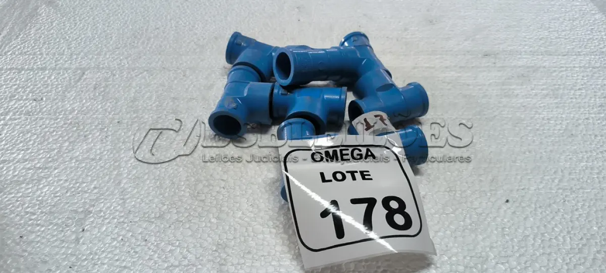 LOTE 178 - 08 TÊS (LR) AZUL - Ø 24 X 3/4. (NO ESTADO EM QUE SE ENCONTRA. SUJEITO A AVARIAS OCULTAS/VISÍVEIS.)