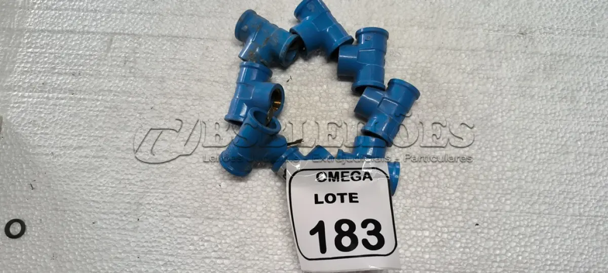 LOTE 183 - 08 TÊS (LR) AZUL - Ø 24 X 1/2. (NO ESTADO EM QUE SE ENCONTRA. SUJEITO A AVARIAS OCULTAS/VISÍVEIS.)