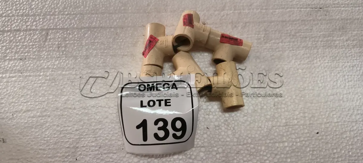 LOTE 139 - 06 TÊS SOLD. CPVC - Ø 22MM. (NO ESTADO EM QUE SE ENCONTRA. SUJEITO A AVARIAS OCULTAS/VISÍVEIS.)