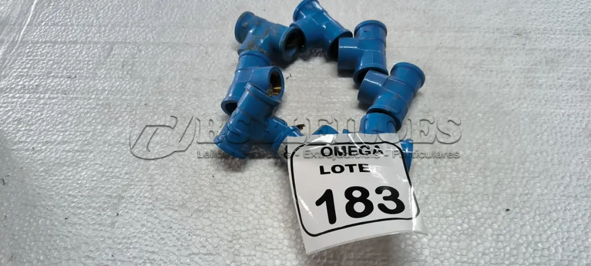 LOTE 183 - 08 TÊS (LR) AZUL - Ø 24 X 1/2. (NO ESTADO EM QUE SE ENCONTRA. SUJEITO A AVARIAS OCULTAS/VISÍVEIS.)