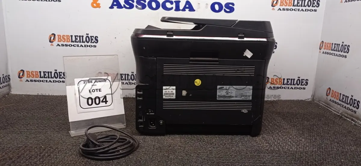 LOTE 004 - 01 IMPRESSORA MODELO CLX-3175FN MARCA SAMSUNG. (NO ESTADO) ATENÇÃO! FAZER A VISITAÇÃO ANTES DE ARREMATAR, NÃO SABEMOS SE FUNCIONA, LEILÃO NÃO TEM GARANTIA E NEM DEVOLUÇÃO, SUJEITO A POSSÍVEIS AVARIAS VISÍVEIS/OCULTAS E/OU AUSÊNCIA DE COMPONENTES.