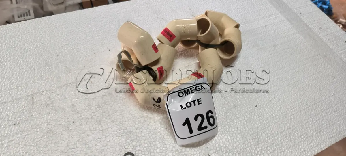 LOTE 126 - 11 JOELHOS 45º SOLD. CPVC - Ø 35MM. (NO ESTADO EM QUE SE ENCONTRA. SUJEITO A AVARIAS OCULTAS/VISÍVEIS.)