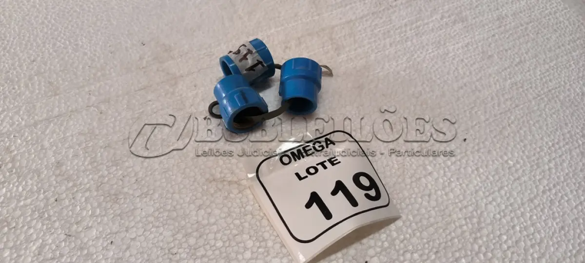 LOTE 119 - 03 BUCHAS (LR) - Ø 25 X 3/4 - AZUL. (NO ESTADO EM QUE SE ENCONTRA. SUJEITO A AVARIAS OCULTAS/VISÍVEIS.)