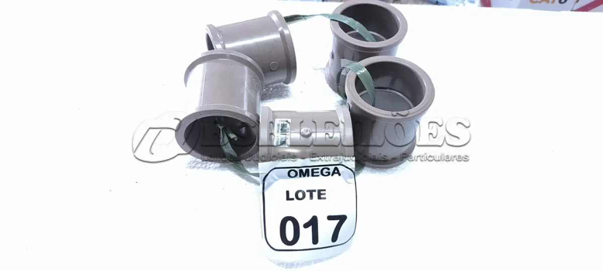 LOTE 017 - 05 LUVAS SOLDÁVEIS Ø 75MM - PVC MARROM. (NO ESTADO EM QUE SE ENCONTRA. SUJEITO A AVARIAS OCULTAS/VISÍVEIS.)