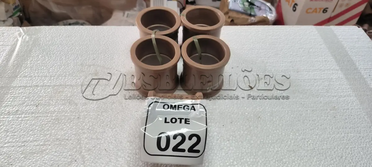LOTE 022 - 05 LUVAS SOLDÁVEIS Ø 75MM - PVC MARROM. (NO ESTADO EM QUE SE ENCONTRA. SUJEITO A AVARIAS OCULTAS/VISÍVEIS.)