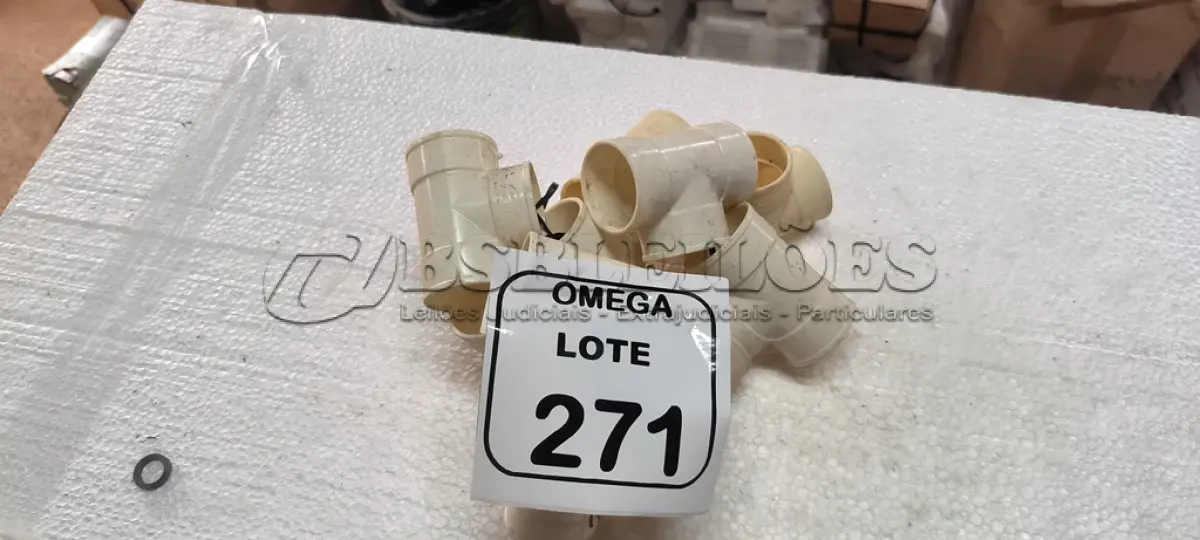 LOTE 271 - 10 TÊS PVC SOLD. - Ø 40 X 40MM. (NO ESTADO EM QUE SE ENCONTRA. SUJEITO A AVARIAS OCULTAS/VISÍVEIS.)