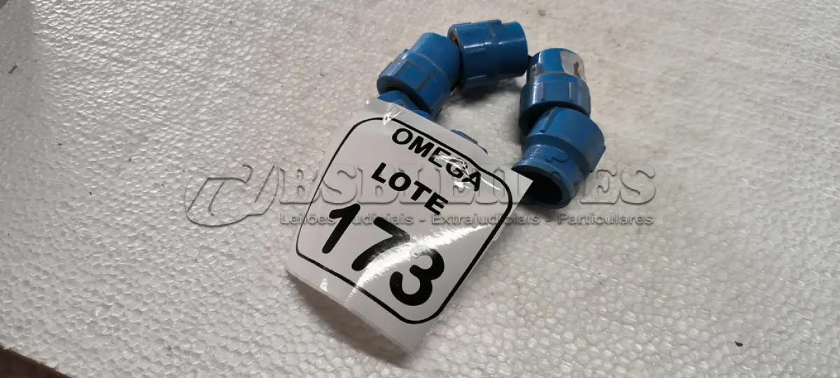 LOTE 173 - 06 ADAPTADORES (LR) AZUL - Ø 24 X 3/4. (NO ESTADO EM QUE SE ENCONTRA. SUJEITO A AVARIAS OCULTAS/VISÍVEIS.)