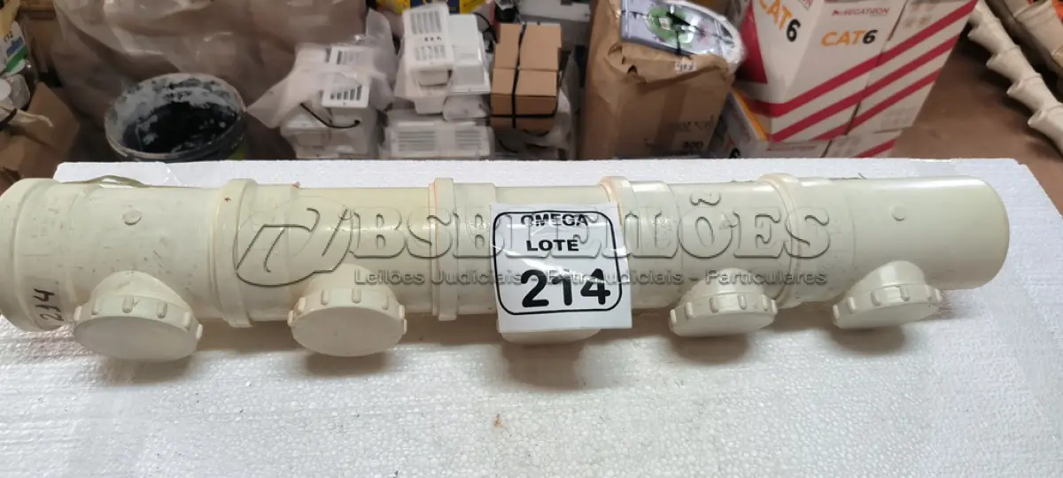 LOTE 214 - 05 TÊS DE INSPEÇÃO - Ø 100 X 75MM - P/ ESGOTO. (NO ESTADO EM QUE SE ENCONTRA. SUJEITO A AVARIAS OCULTAS/VISÍVEIS.)